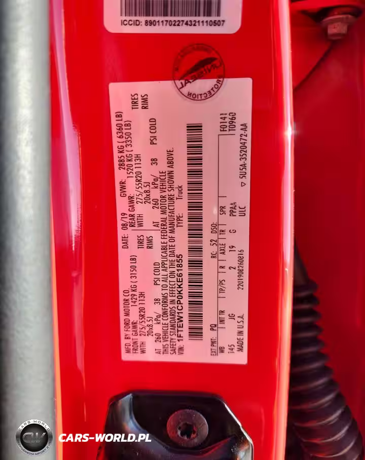 2019 Ford F150 Supercrew VIN:1FTEW1CP0KKE61855 - 12