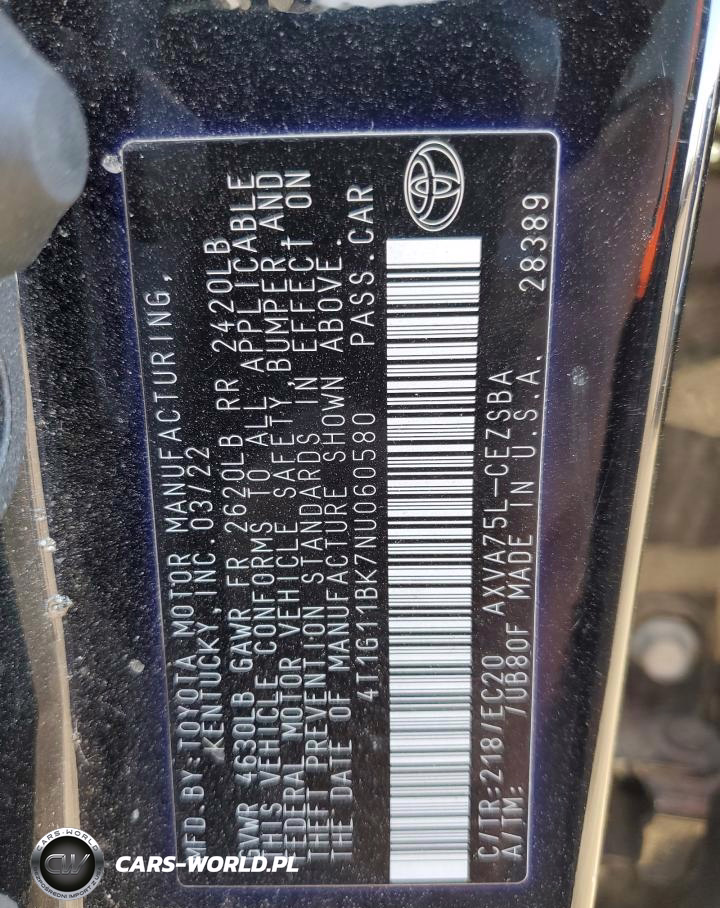 2022 Toyota Camry Se VIN:4T1G11BK7NU060580 - 13