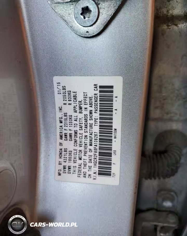 2015 Honda Accord Exl VIN:1HGCR2F89FA106267 - 13