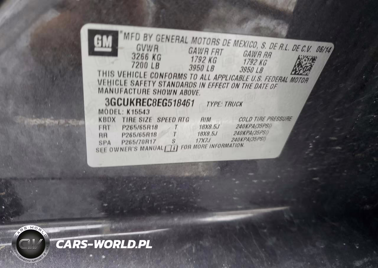 2014 Chevrolet Silverado K1500 Lt VIN:3GCUKREC8EG518461 - 12