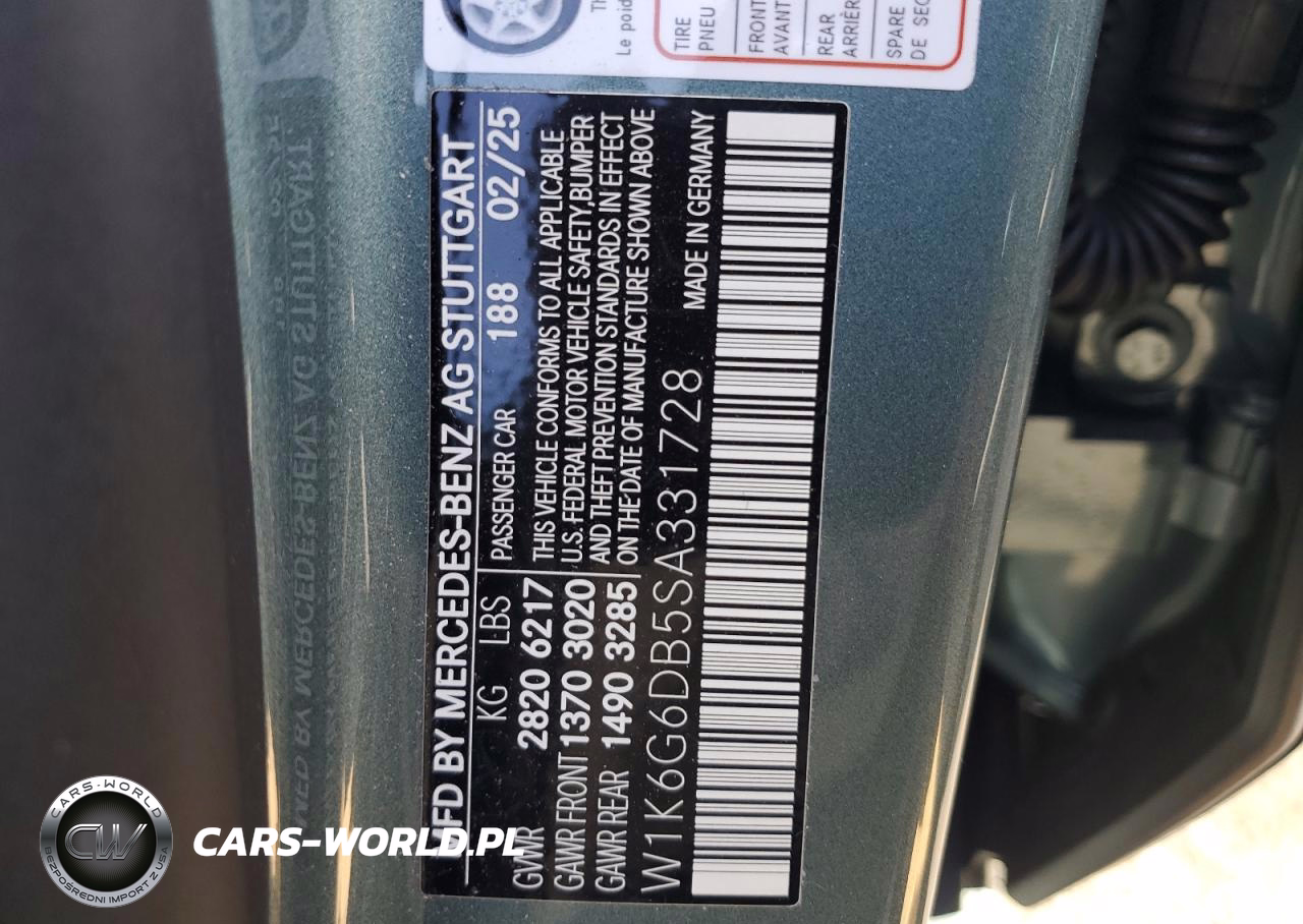 2025 Mercedes-Benz S 500 4Matic VIN:W1K6G6DB5SA331728 - 12