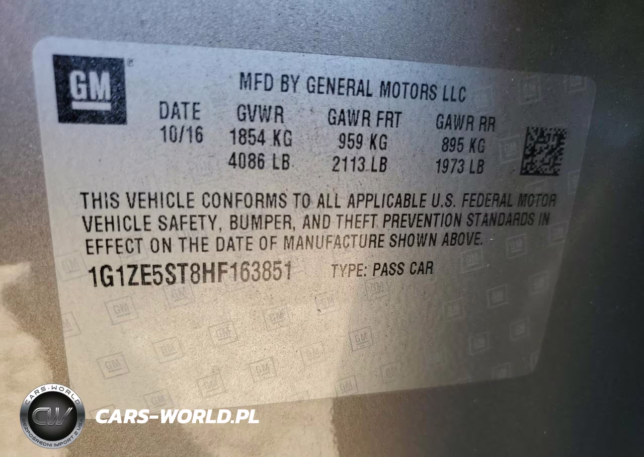 2017 Chevrolet Malibu Lt VIN:1G1ZE5ST8HF163851 - 12