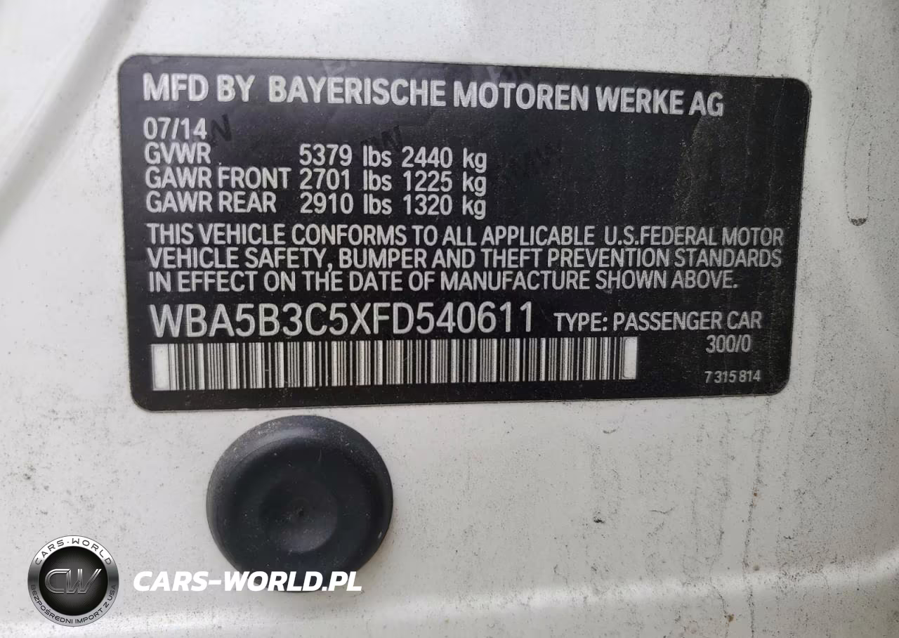 2015 BMW 535 Xi VIN:WBA5B3C5XFD540611 - 12