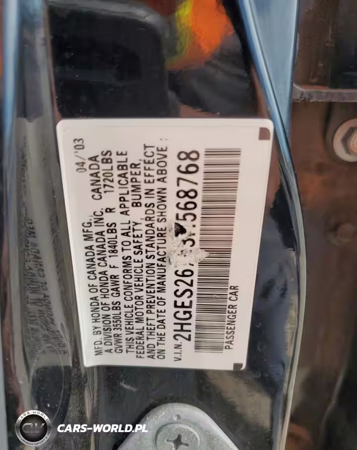 2003 Honda Civic Ex VIN:2HGES26743H568768 - 13