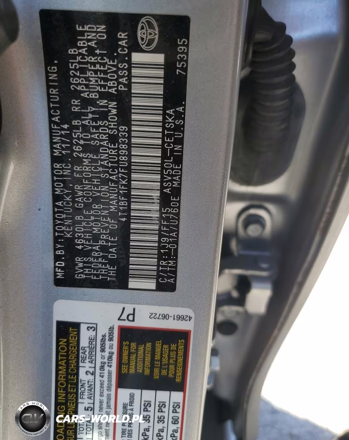 2015 Toyota Camry Le VIN:4T1BF1FK7FU898339 - 13