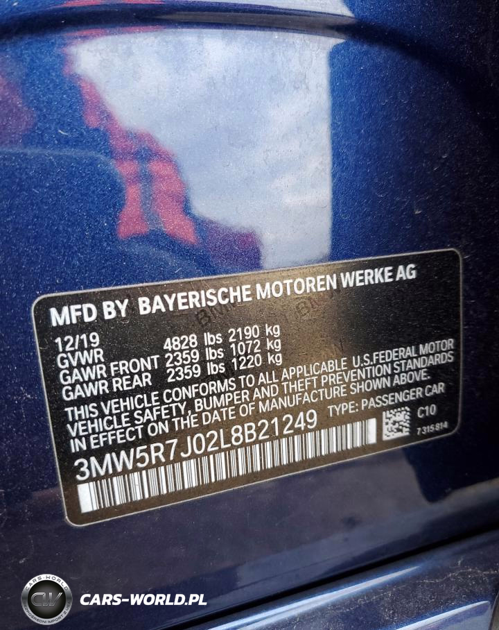 2020 BMW 330Xi VIN:3MW5R7J02L8B21249 - 13