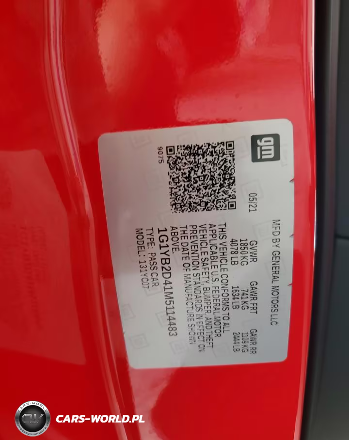 2021 Chevrolet Corvette Stingray 2Lt VIN:1G1YB2D41M5114483 - 11