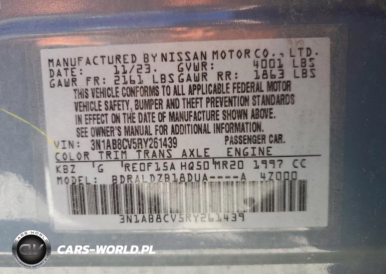 2024 Nissan Sentra Sv VIN:3N1AB8CV5RY261439 - 12