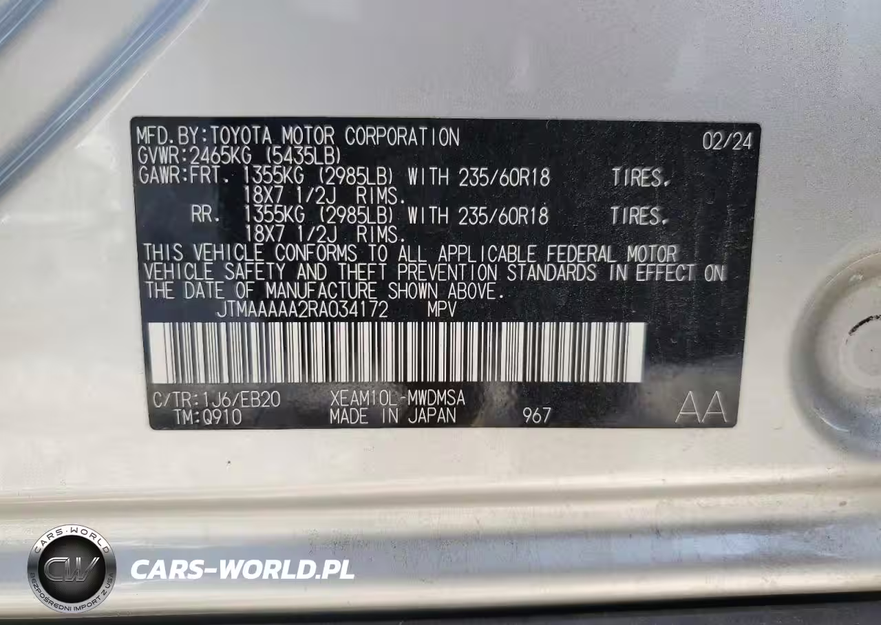 2024 Toyota Bz4X Xle VIN:JTMAAAAA2RA034172 - 13