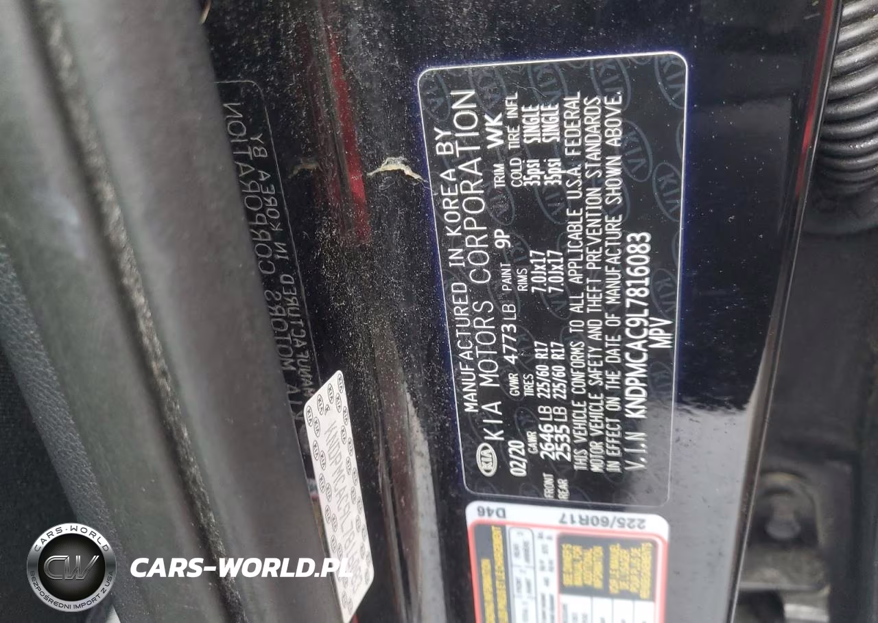 2020 Kia Sportage Lx VIN:KNDPMCAC9L7816083 - 13