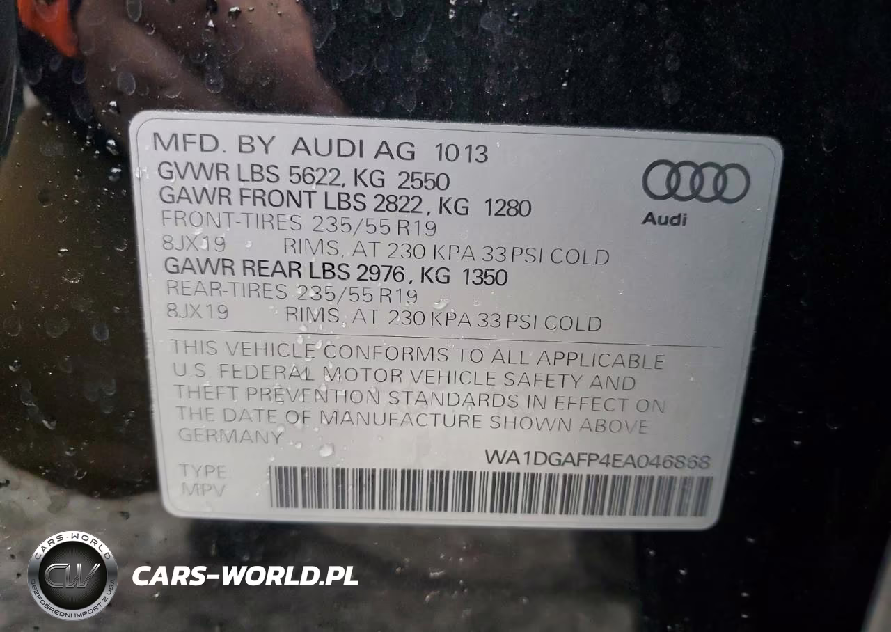 2014 Audi Q5 Premium Plus VIN:WA1DGAFP4EA046868 - 13