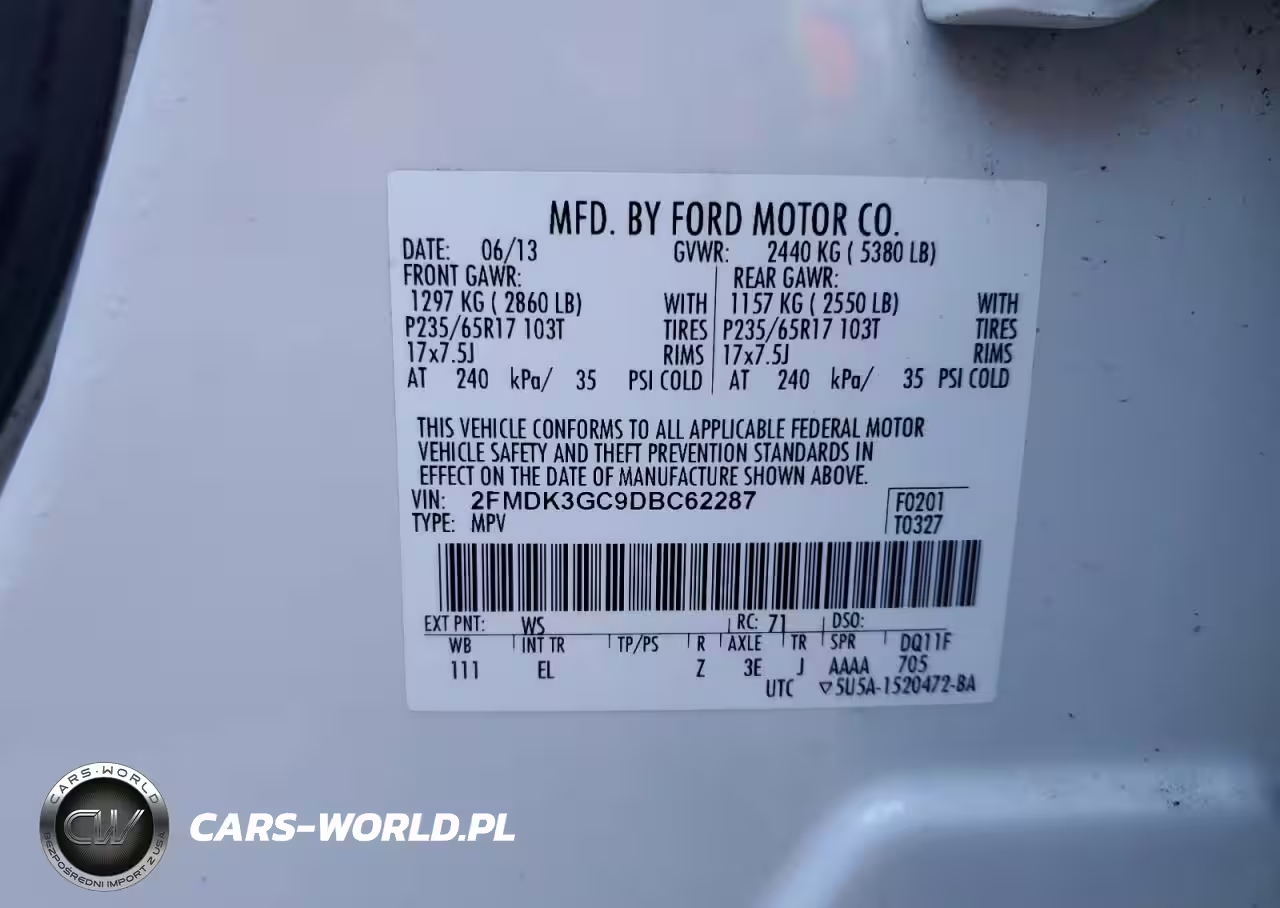 2013 Ford Edge Se VIN:2FMDK3GC9DBC62287 - 13