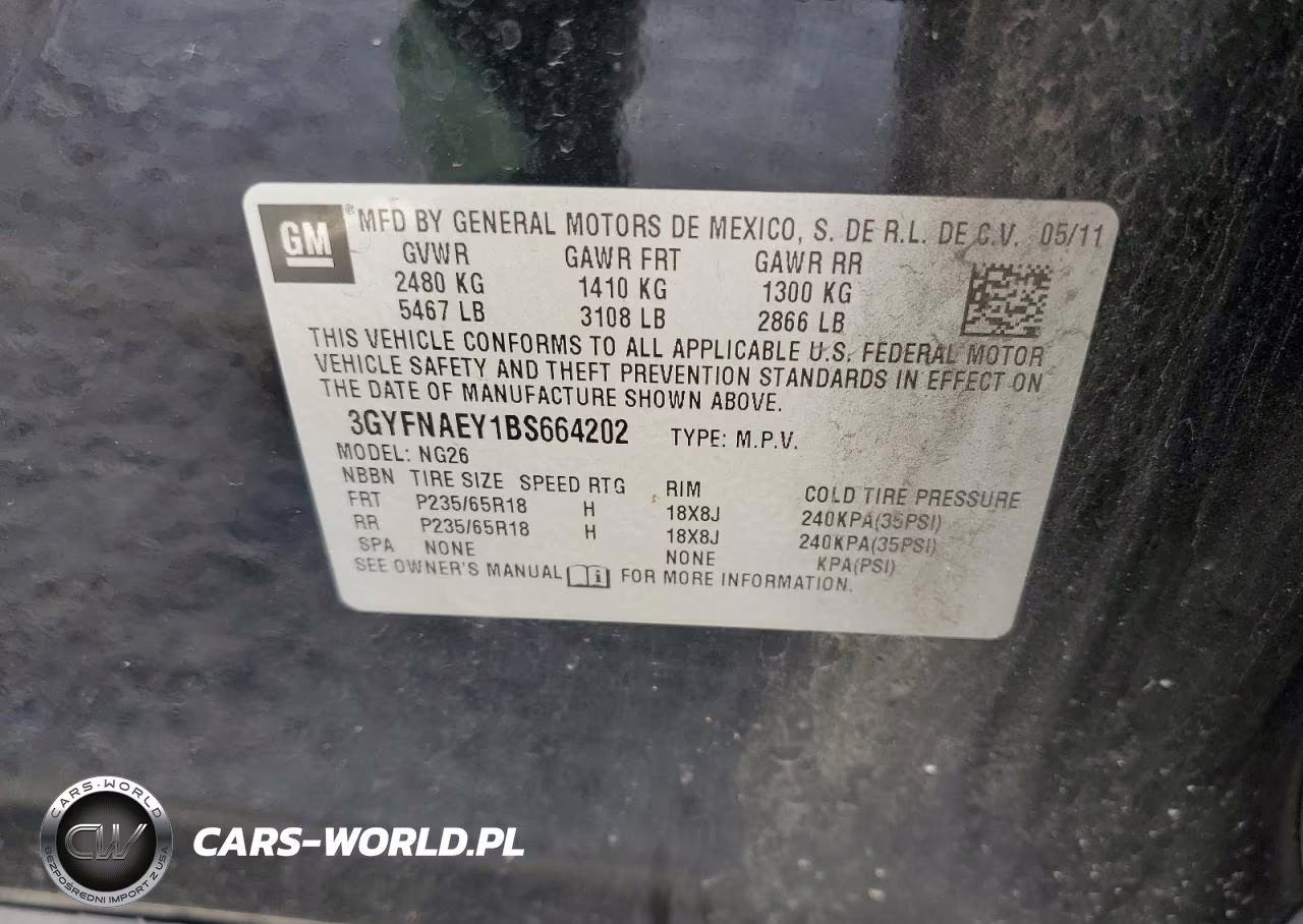 2011 Cadillac Srx Luxury Collection VIN:3GYFNAEY1BS664202 - 13