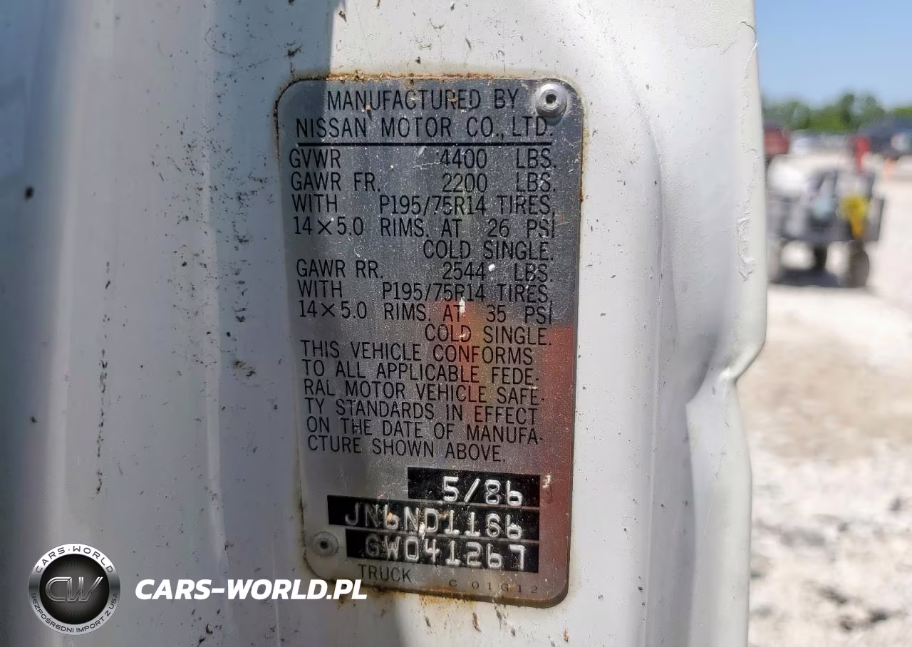 1986 Nissan D21 Short Bed VIN:JN6ND11S6GW041267 - 12