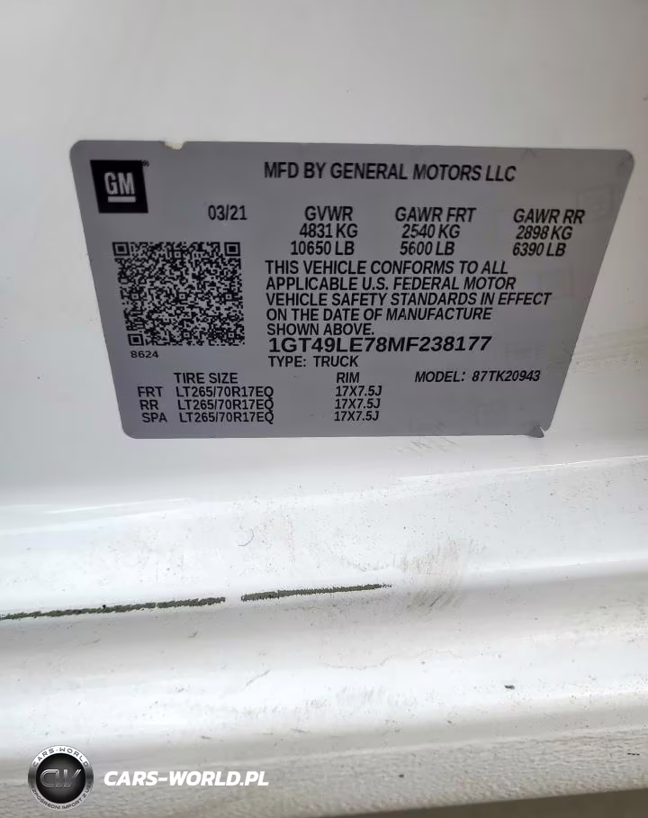2021 GMC Sierra K2500 Heavy Duty VIN:1GT49LE78MF238177 - 12