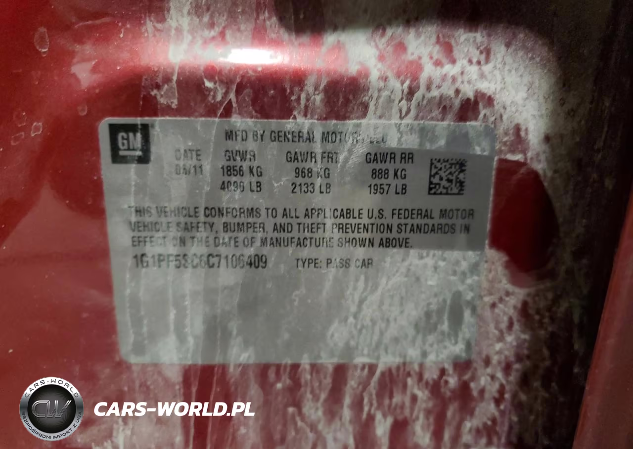 2012 Chevrolet Cruze Lt VIN:1G1PF5SC6C7106409 - 12