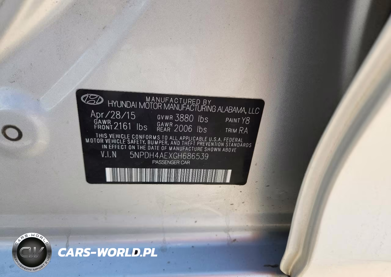 2016 Hyundai Elantra VIN:5NPDH4AEXGH686539 - 13