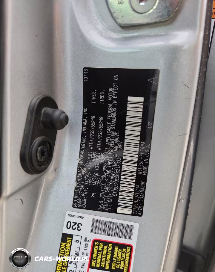 2019 Toyota Sienna Xle VIN:5TDDZ3DC5KS217332 - 13