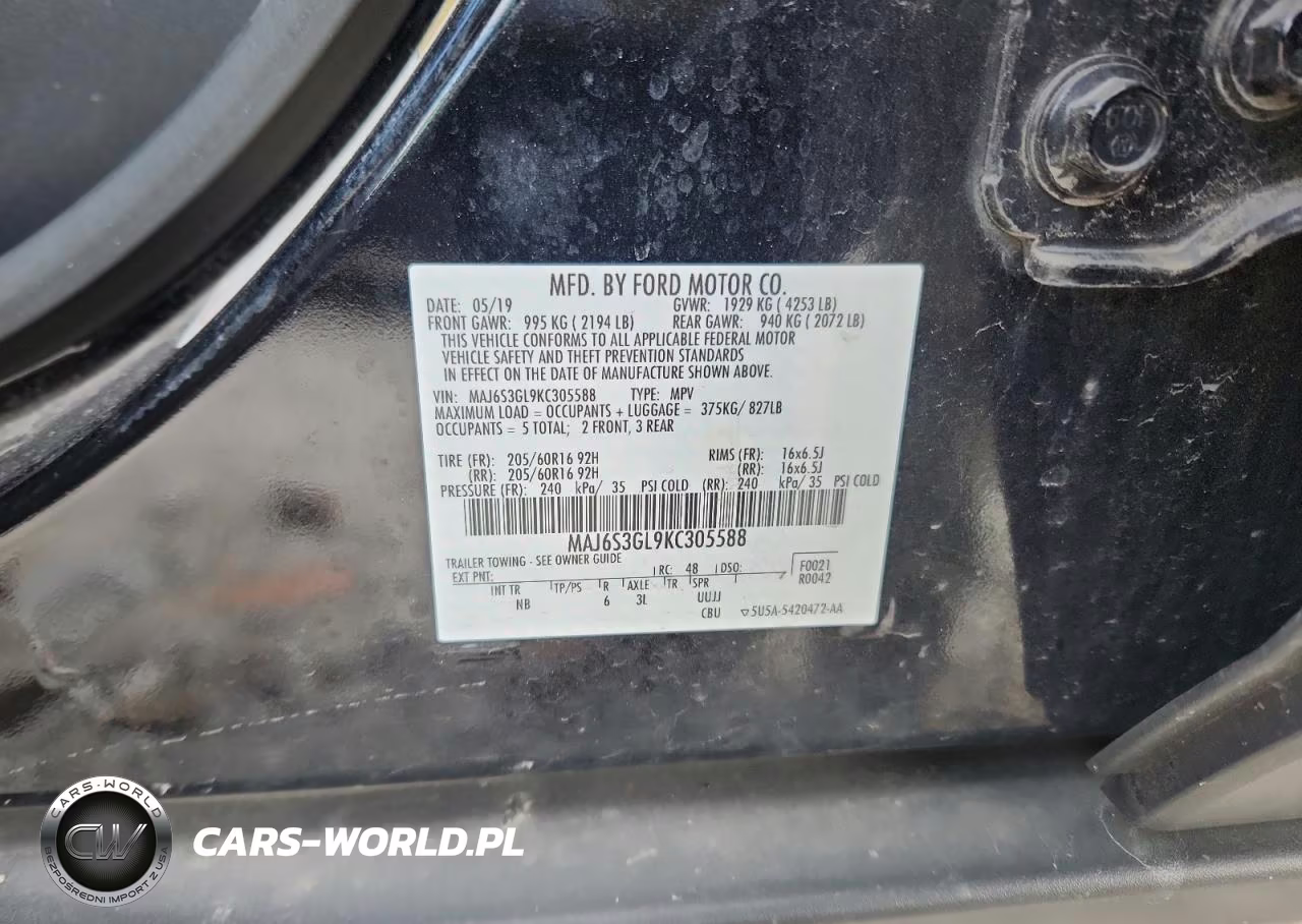 2019 Ford Ecosport Se VIN:MAJ6S3GL9KC305588 - 14