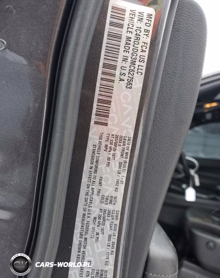 2021 Dodge Durango Gt VIN:1C4RDJDG3MC627563 - 14