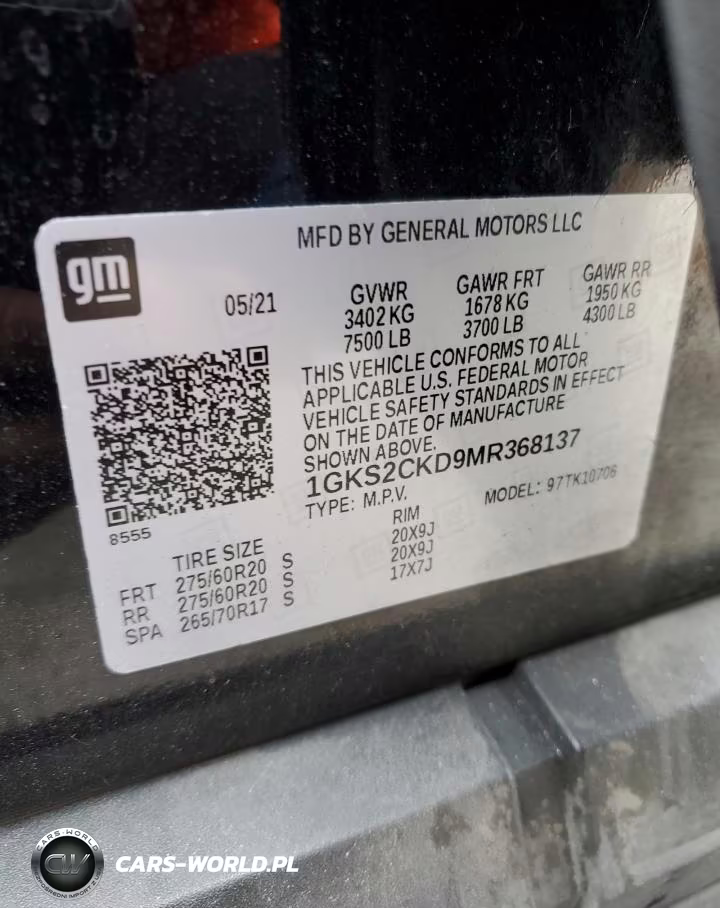 2021 GMC Yukon At4 VIN:1GKS2CKD9MR368137 - 13