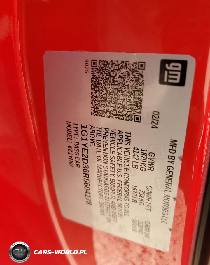 2024 Chevrolet Corvette Z06 2Lz VIN:1G1YE2D36R5604178 - 13
