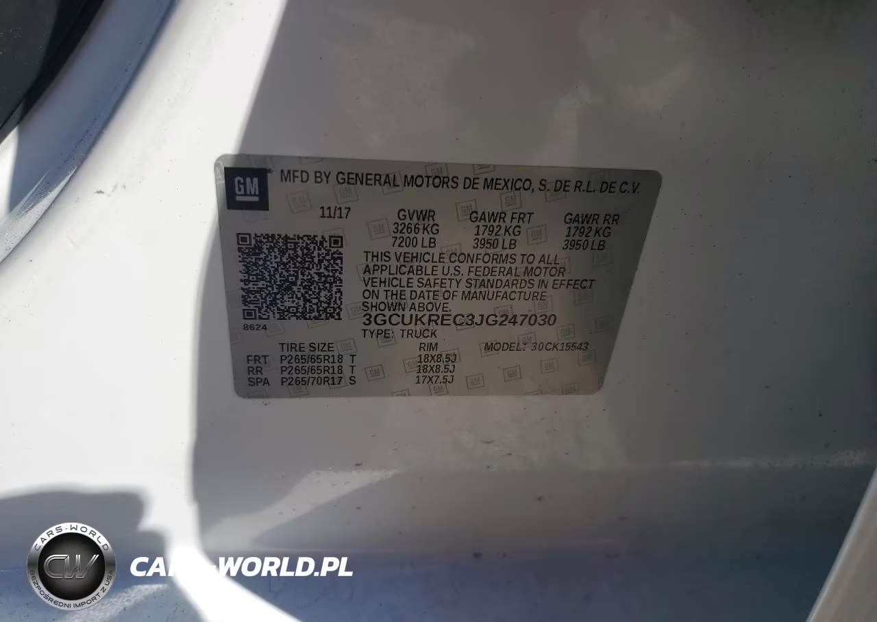2018 Chevrolet Silverado K1500 Lt VIN:3GCUKREC3JG247030 - 13