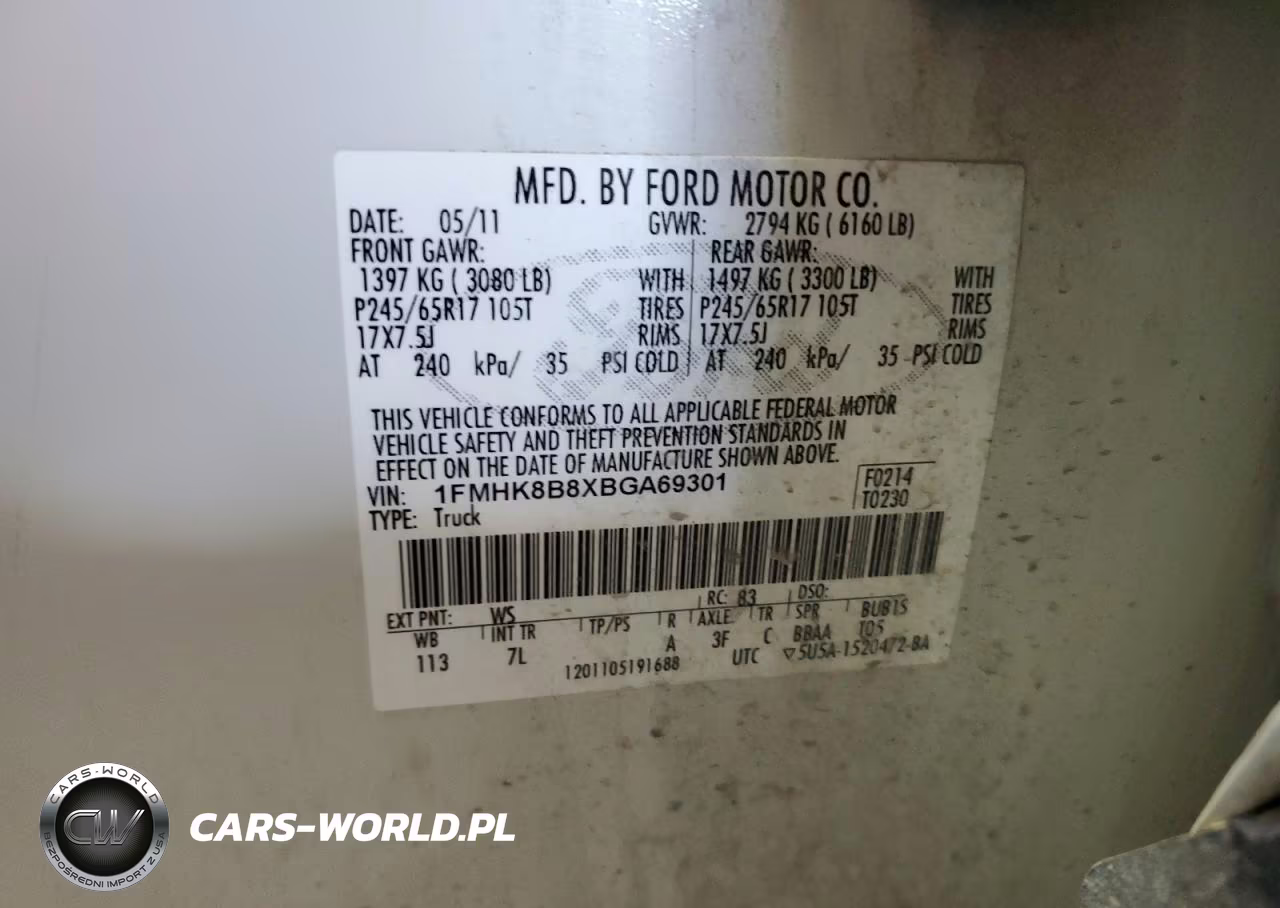 2011 Ford Explorer VIN:1FMHK8B8XBGA69301 - 13