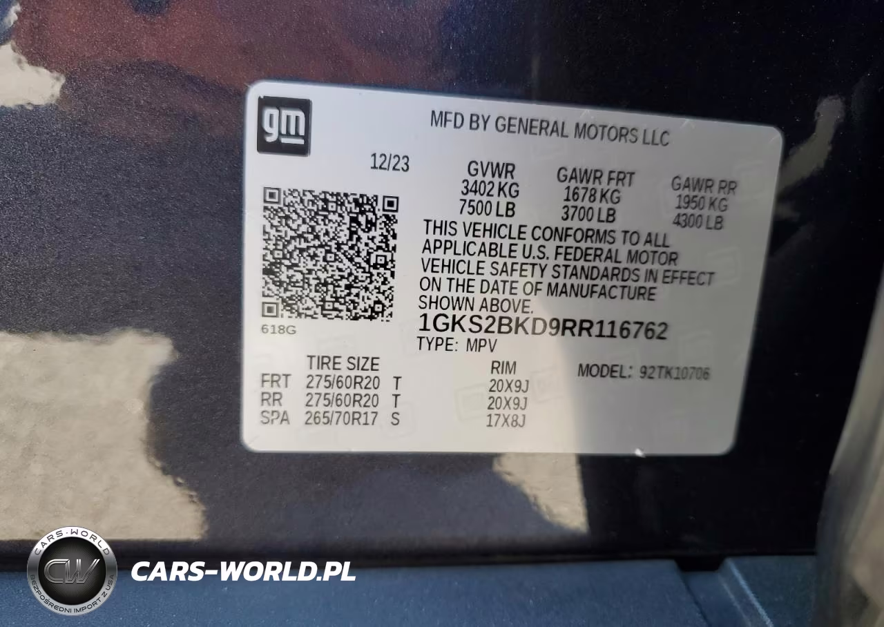 2024 GMC Yukon Slt VIN:1GKS2BKD9RR116762 - 13