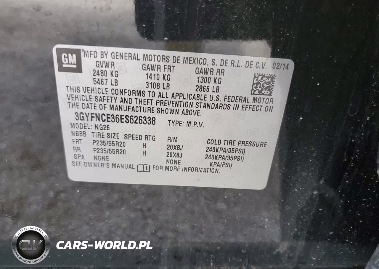2014 Cadillac Srx Performance Collection VIN:3GYFNCE36ES626338 - 13