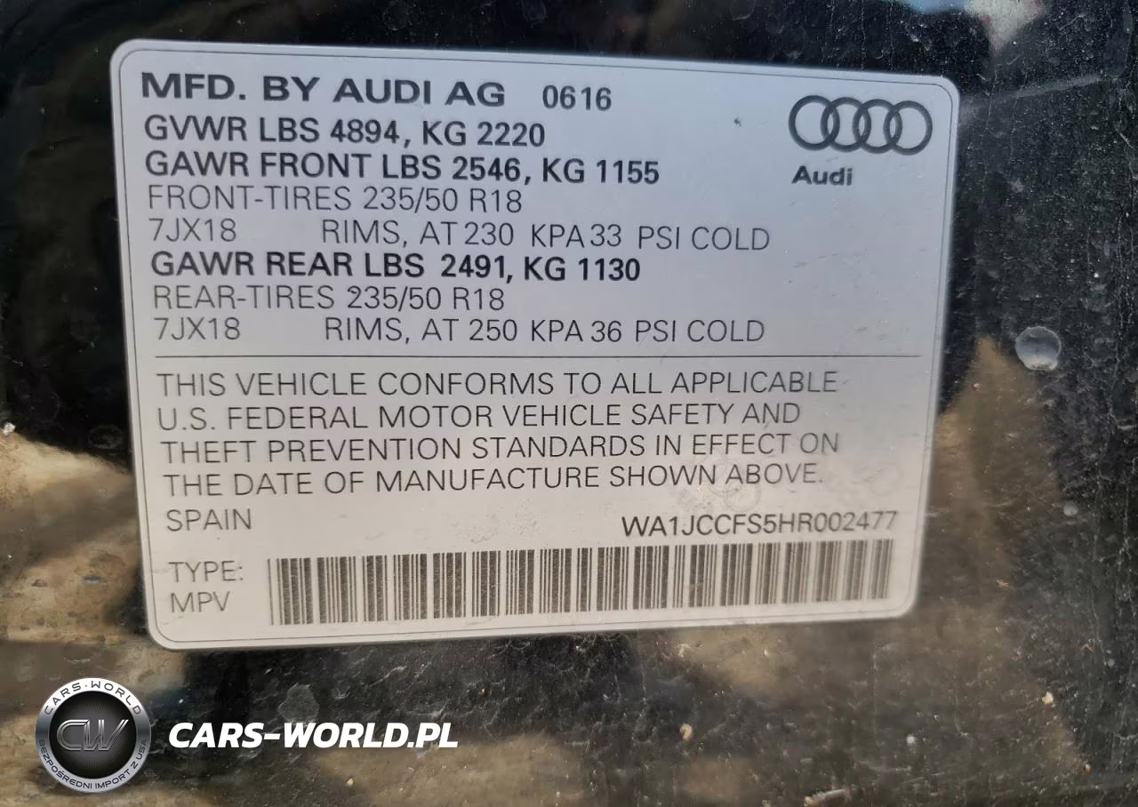 2017 Audi Q3 Premium Plus VIN:WA1JCCFS5HR002477 - 10