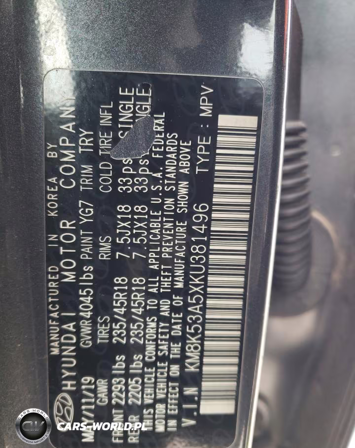 2019 Hyundai Kona Ultimate VIN:KM8K53A5XKU381496 - 14