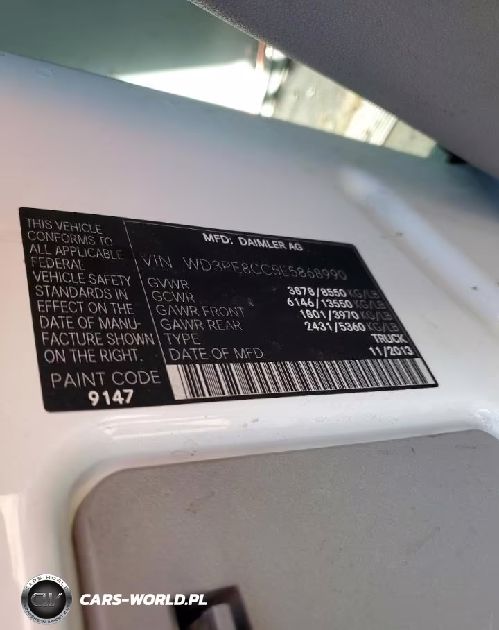 2014 Mercedes Benz Sprinter Utility - Service Van VIN:WD3PE8CC5E5868990 - 13
