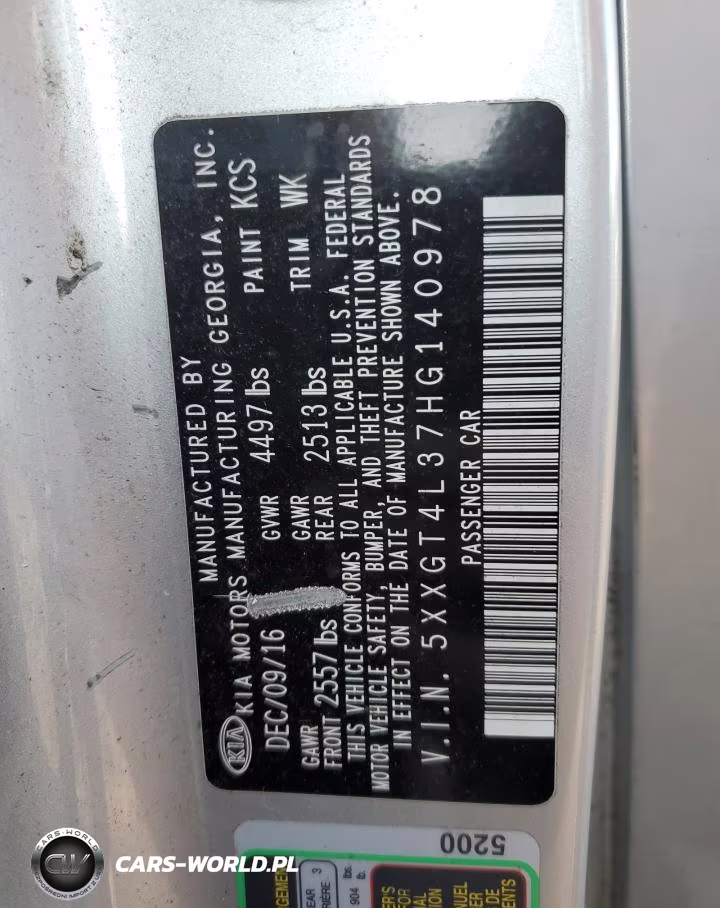 2017 Kia Optima Lx VIN:5XXGT4L37HG140978 - 12