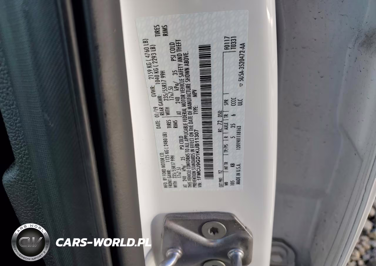 2019 Ford Escape Se VIN:1FMCU9GD1KUB11307 - 13