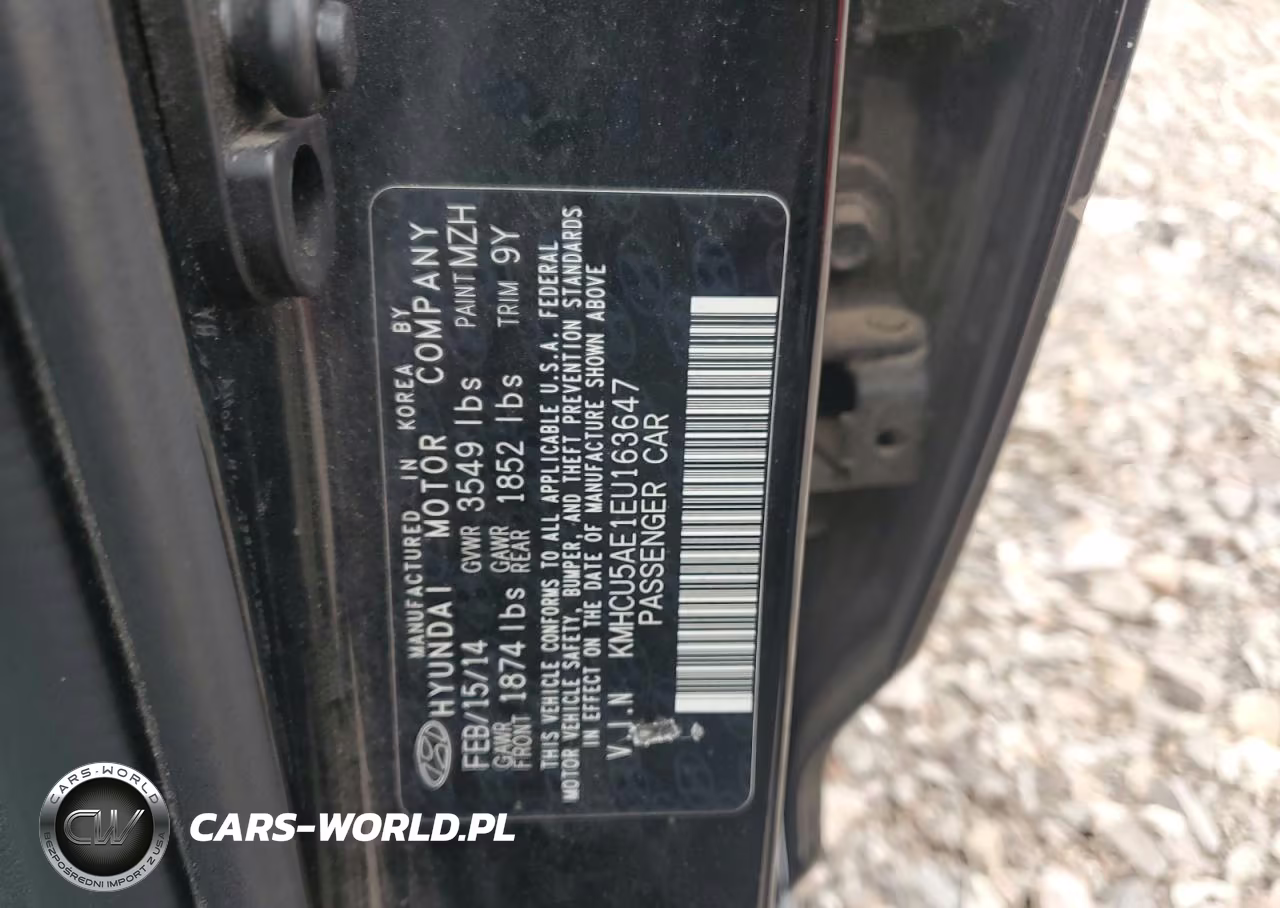 2014 Hyundai Accent Gls VIN:KMHCU5AE1EU163647 - 12