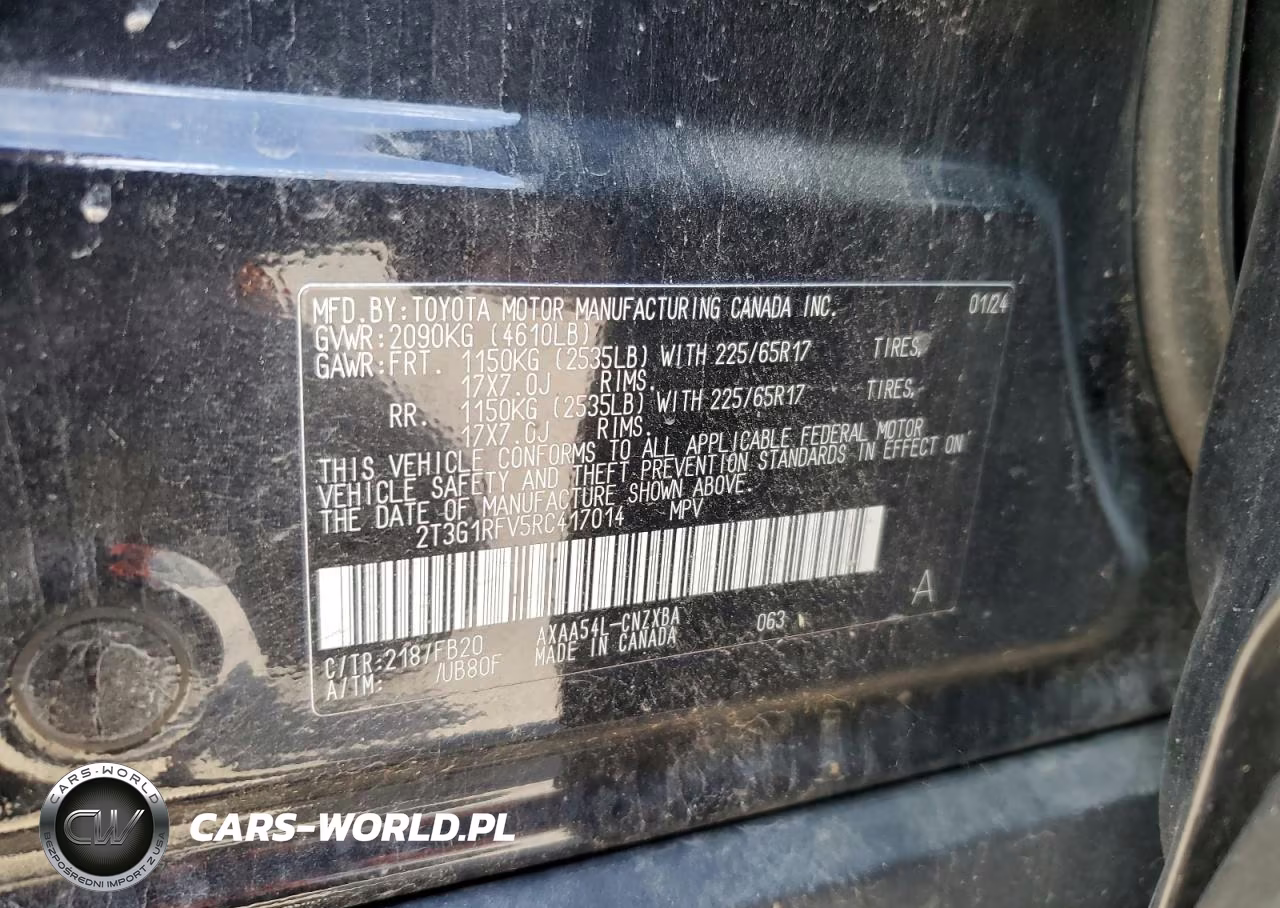 2024 Toyota Rav4 Le VIN:2T3G1RFV5RC417014 - 13