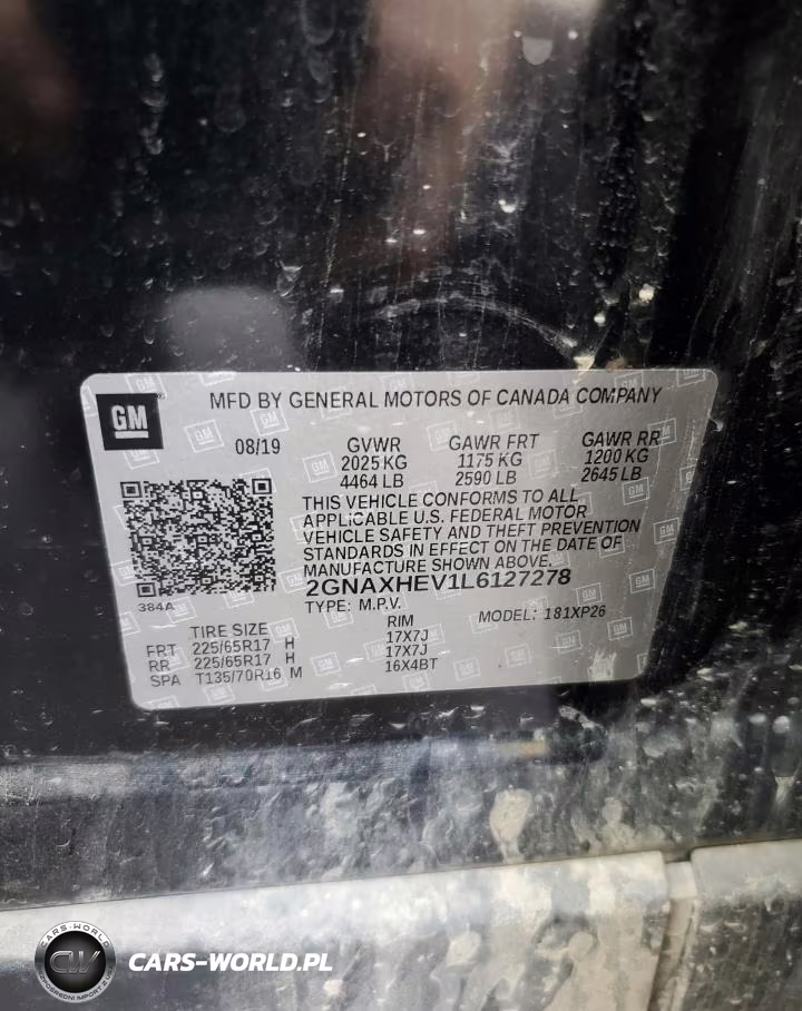 2020 Chevrolet Equinox Ls VIN:2GNAXHEV1L6127278 - 13
