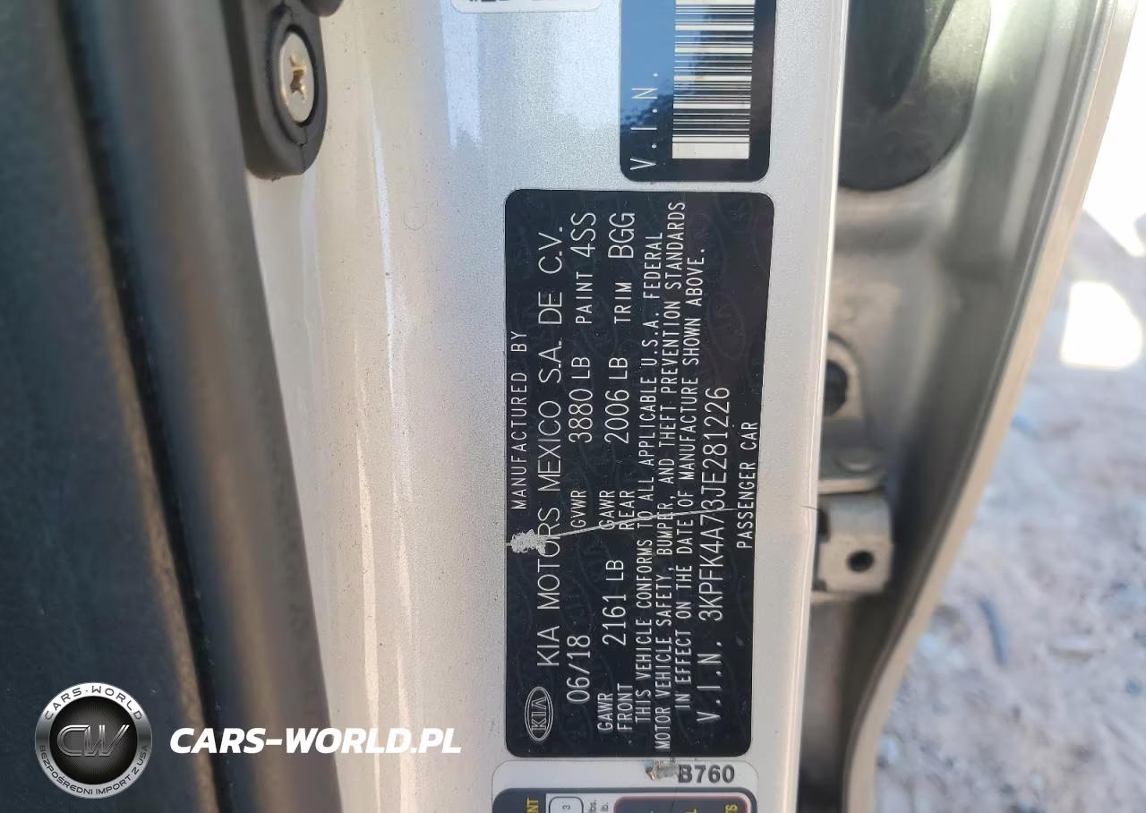 2018 Kia Forte Lx VIN:3KPFK4A73JE281226 - 12