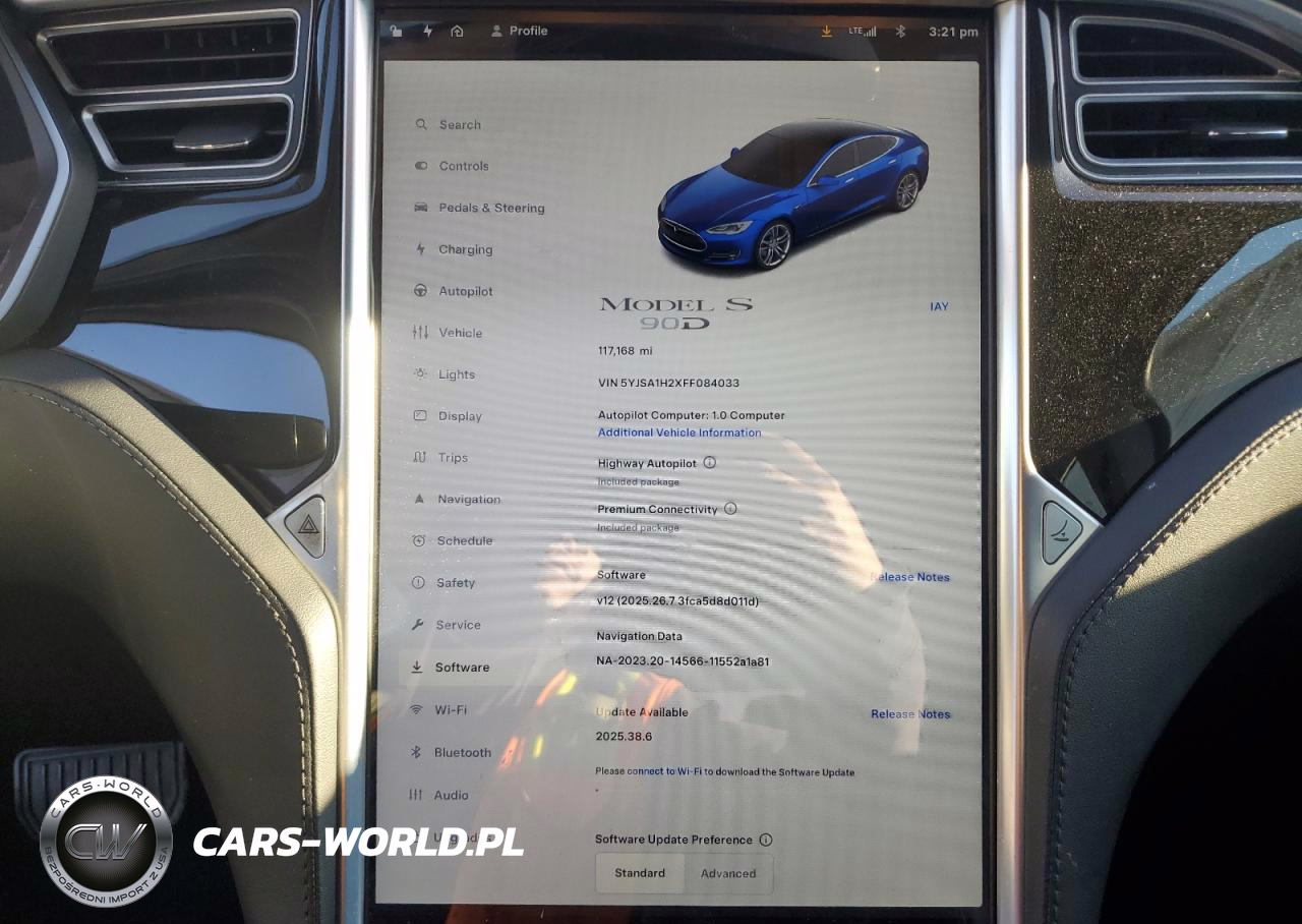 2015 Tesla Model S 85D VIN:5YJSA1H2XFF084033 - 9