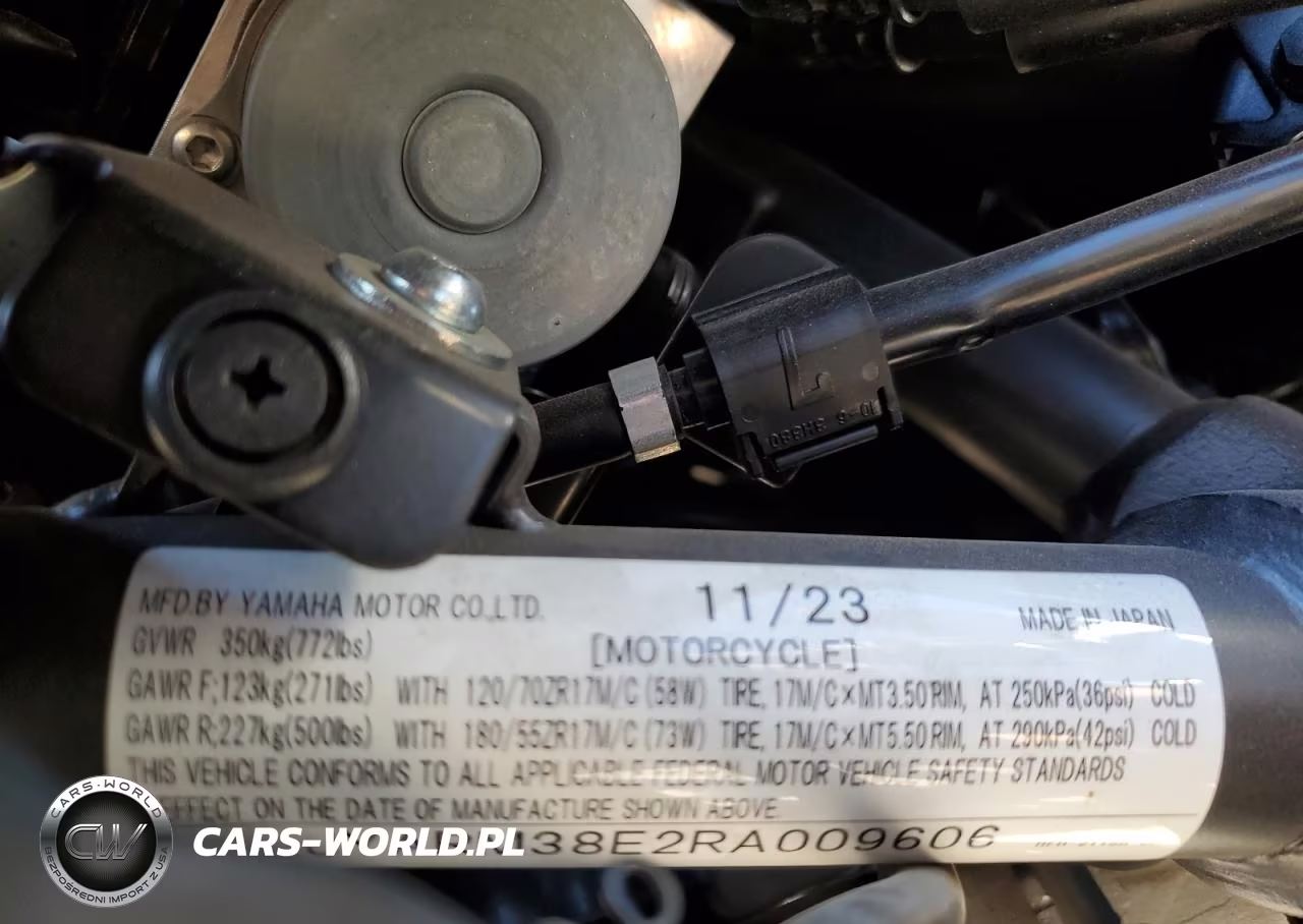 2024 Yamaha Yzfr7 VIN:JYARM38E2RA009606 - 9