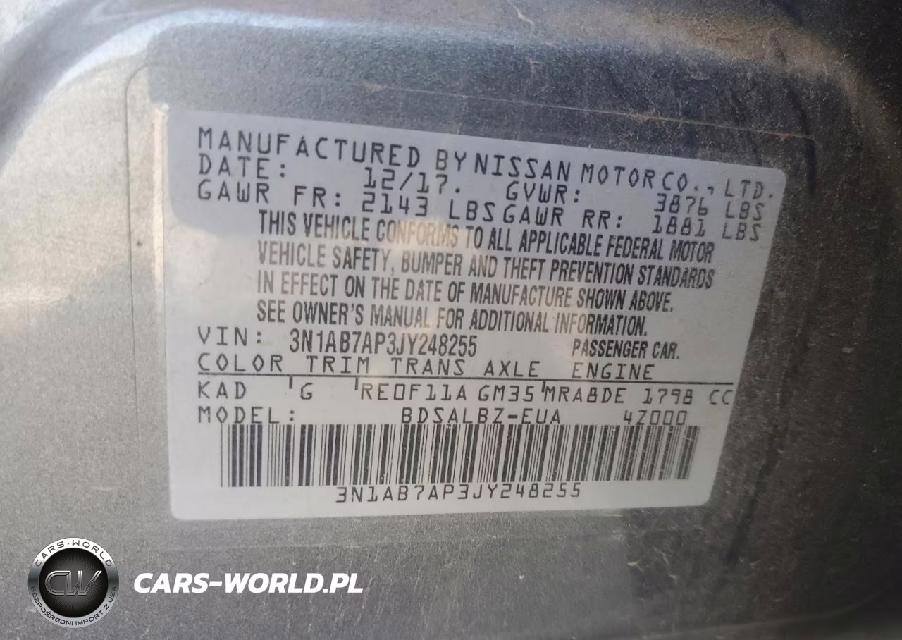 2018 Nissan Sentra S VIN:3N1AB7AP3JY248255 - 12