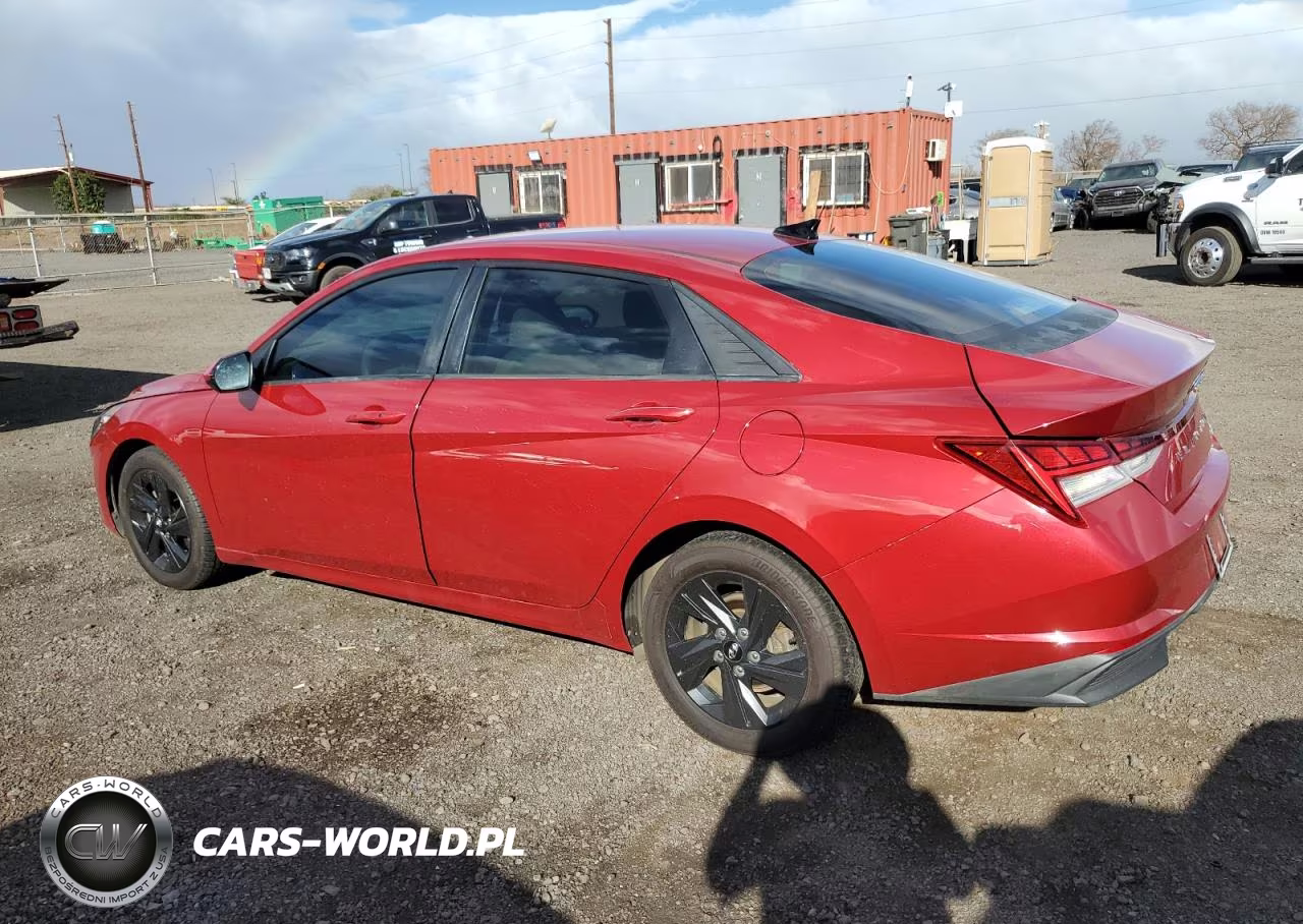 2021 Hyundai Elantra Blue VIN:KMHLM4AJ1MU004035 - 2