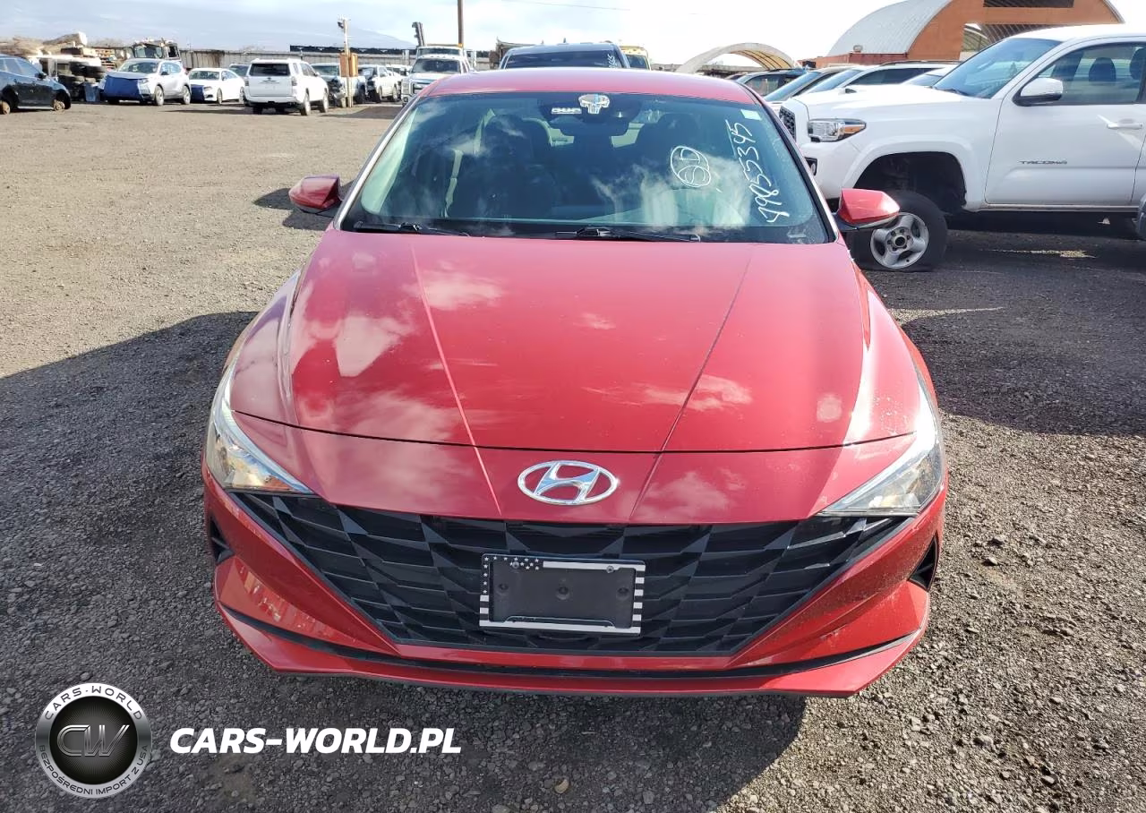 2021 Hyundai Elantra Blue VIN:KMHLM4AJ1MU004035 - 5