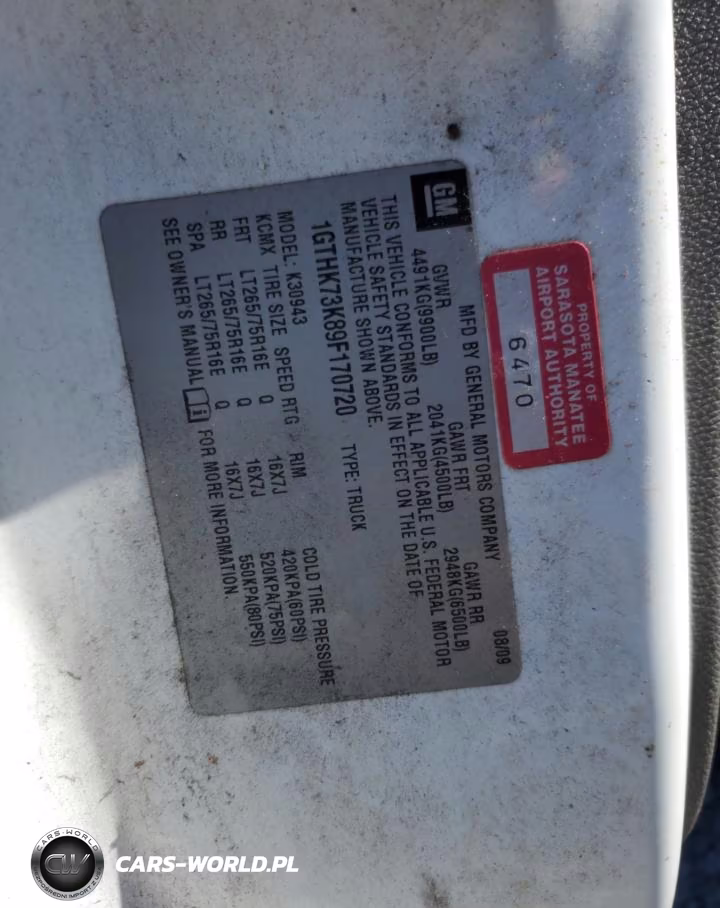 2009 GMC Sierra K3500 VIN:1GTHK73K89F170720 - 13