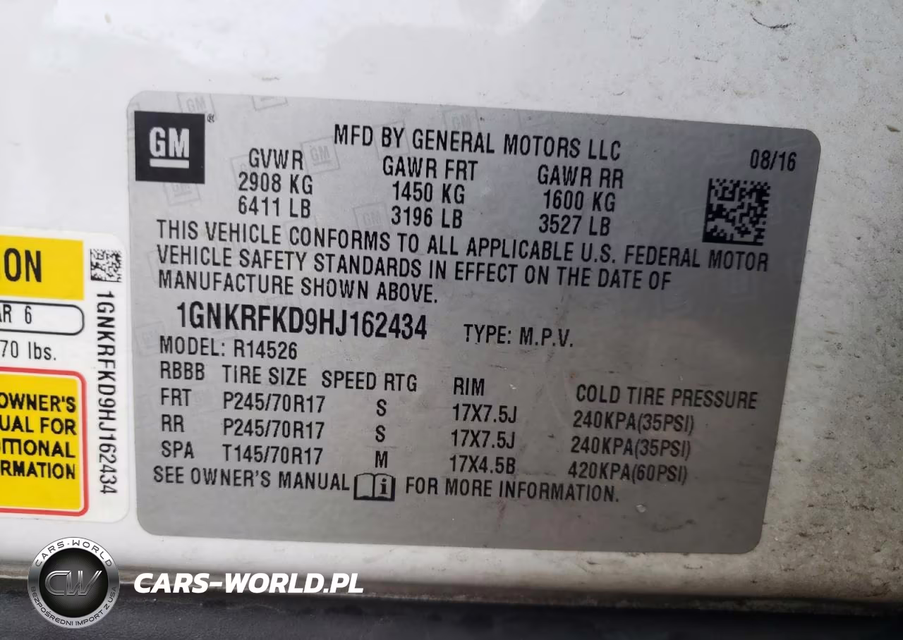 2017 Chevrolet Traverse Ls VIN:1GNKRFKD9HJ162434 - 13