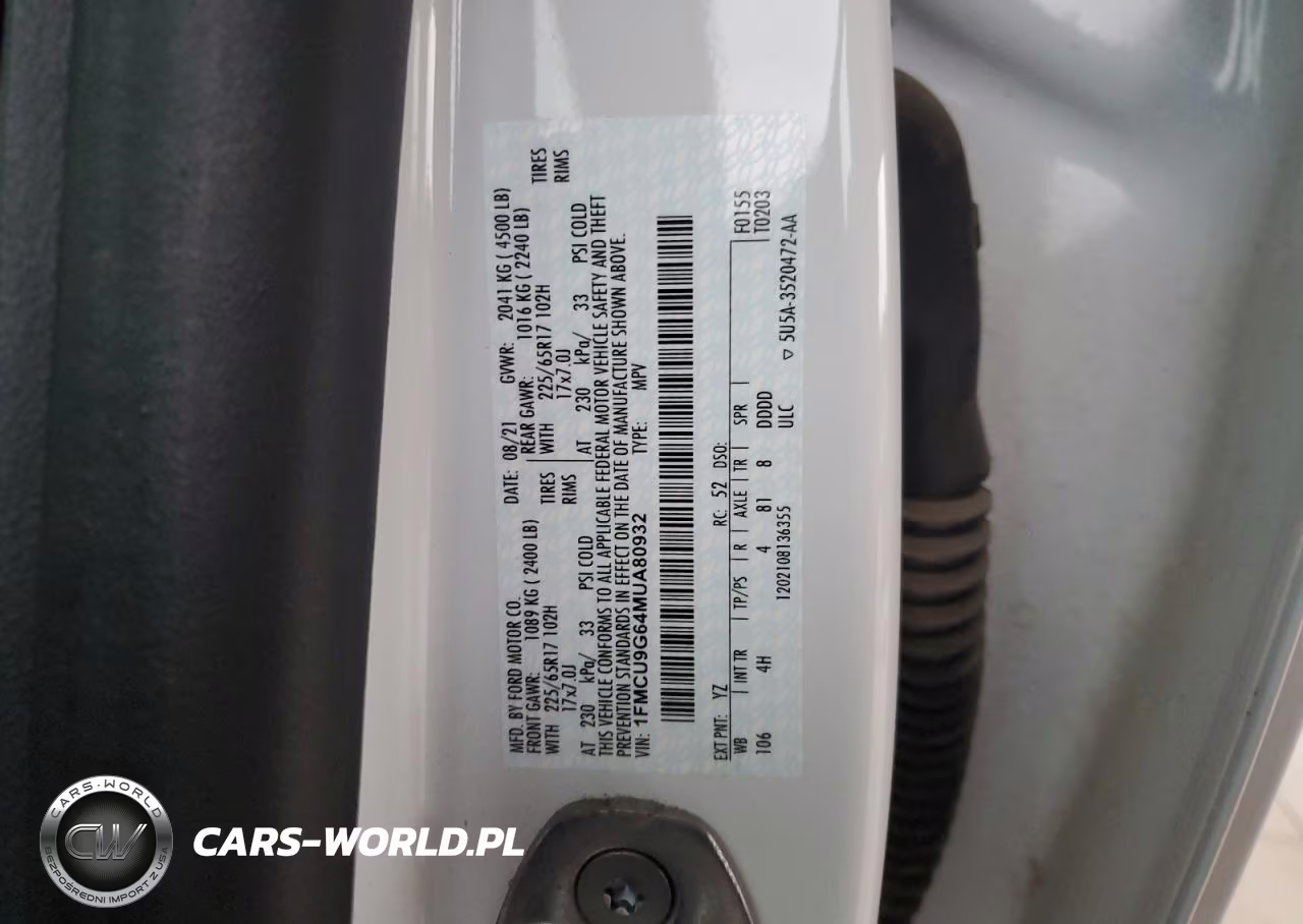 2021 Ford Escape Se VIN:1FMCU9G64MUA80932 - 13