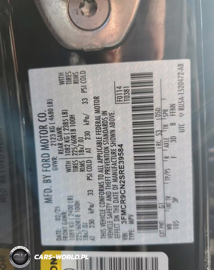 2025 Ford Bronco Sport Outer Banks VIN:3FMCR9CN2SRE39584 - 13