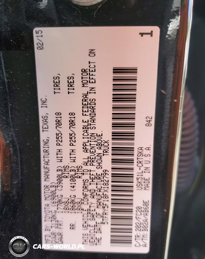 2015 Toyota Tundra Sr5 VIN:5TFRY5F18FX182799 - 12