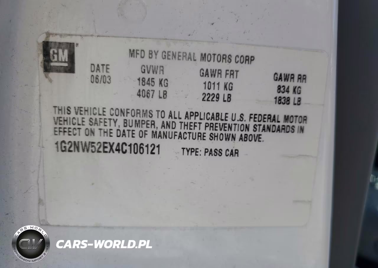 2004 Pontiac Grand Am Gt VIN:1G2NW52EX4C106121 - 12